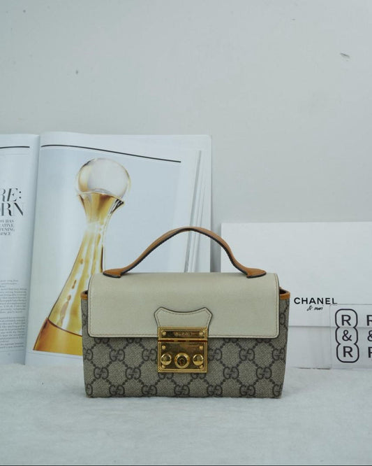 Gucci Padlock Mini Bag - White - View 1