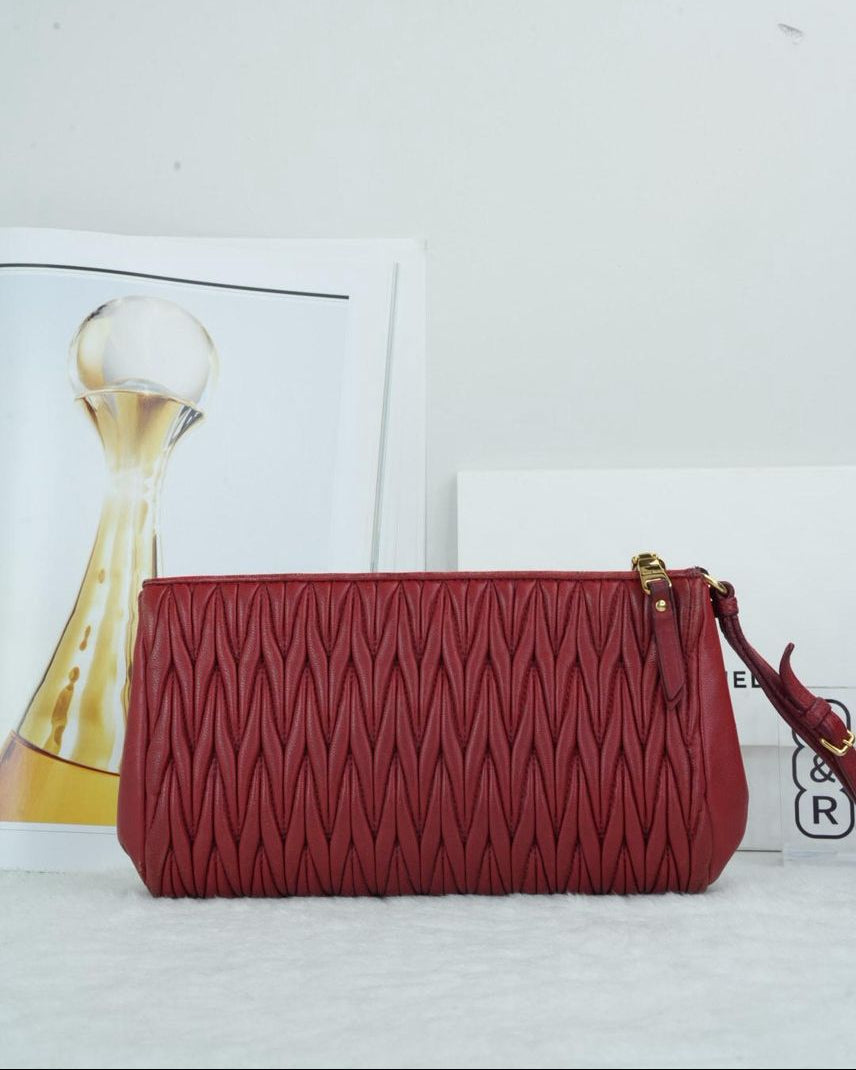 Miu Miu Pouch Wallet - Red - View 2
