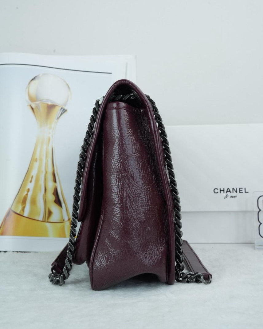 Saint Laurent Niki Medium Bag - Red Wine - View 4