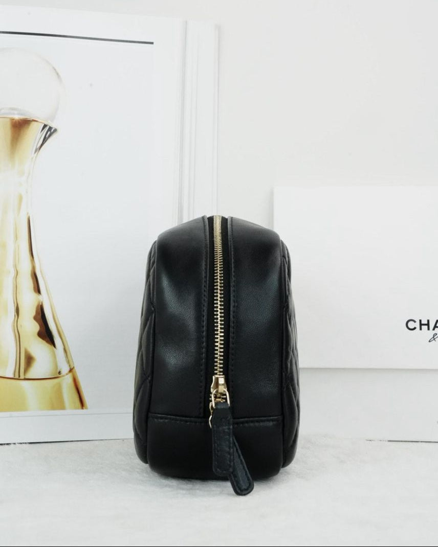 Chanel Curvy Pouch Cosmetic Case - Black - View 4