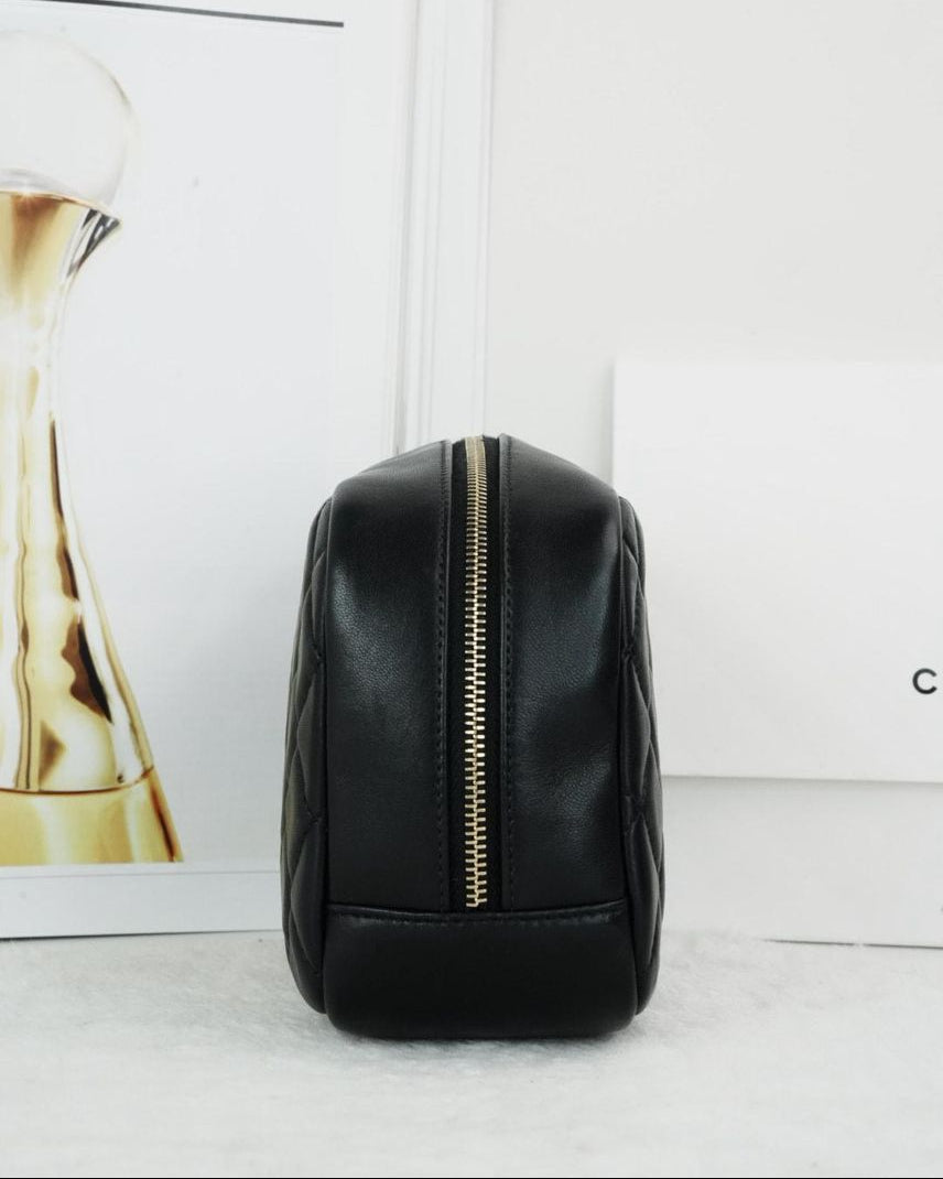 Chanel Curvy Pouch Cosmetic Case - Black - View 3