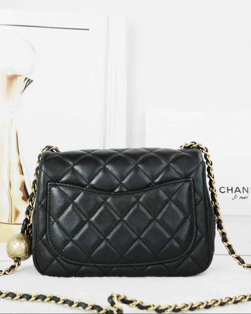 Chanel Mini Square Bag - Black - View 2