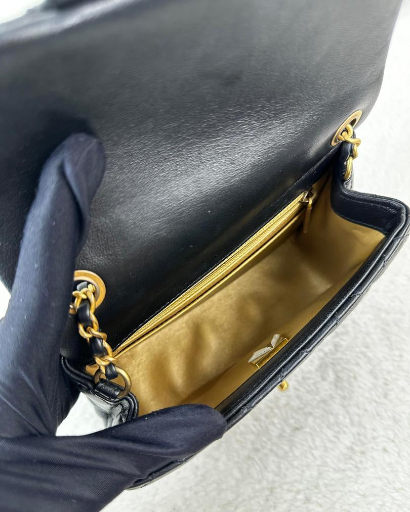 Chanel Mini Square Bag - Black - View 6