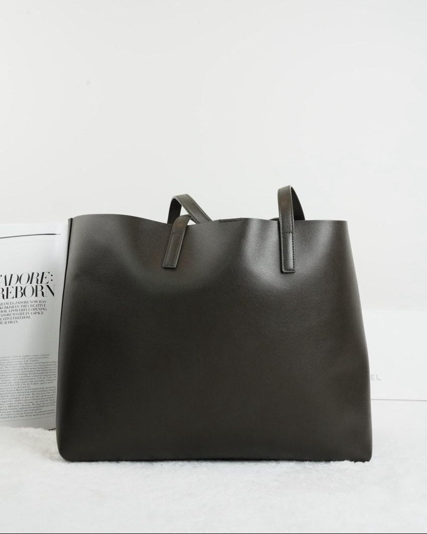 Saint Laurent Shopping Tote - Dark Brown - View 2
