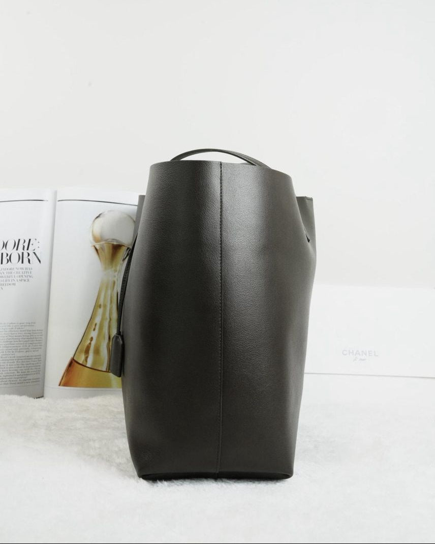 Saint Laurent Shopping Tote - Dark Brown - View 3