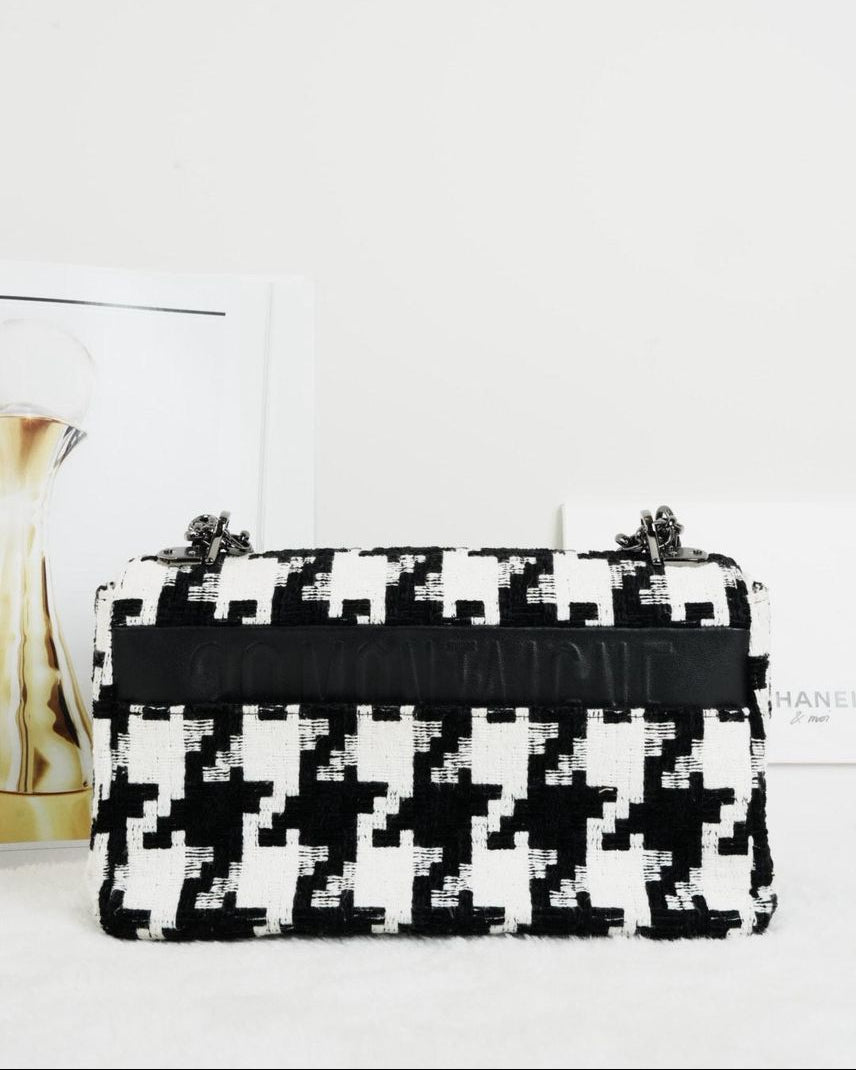 Dior Caro Medium Bag - Black/ White - View 2