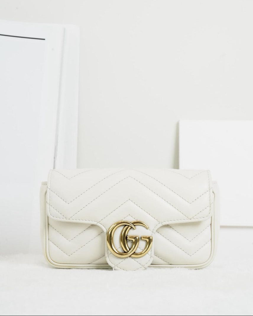 Gucci Marmont Mini Bag - White - View 1