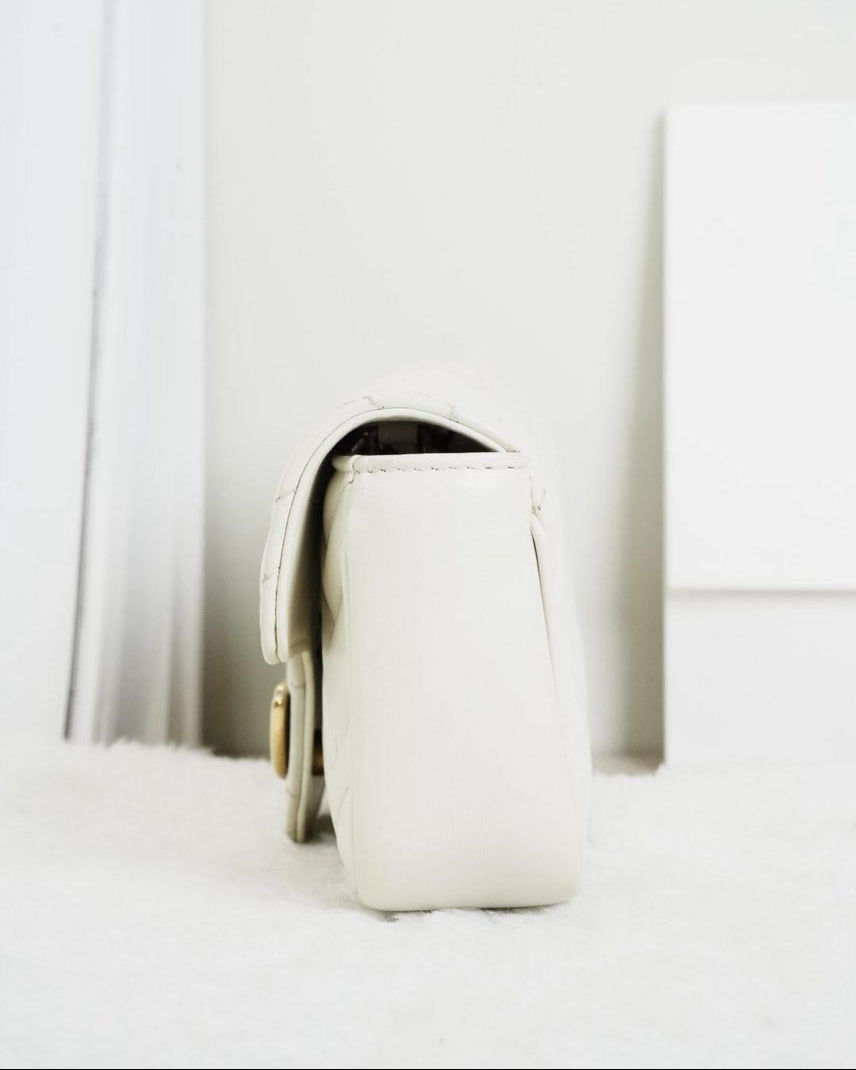 Gucci Marmont Mini Bag - White - View 3