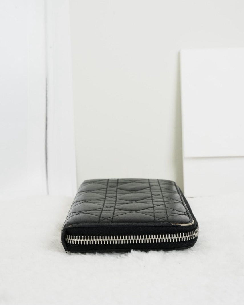 Dior Long Zip Wallet - Black - View 3