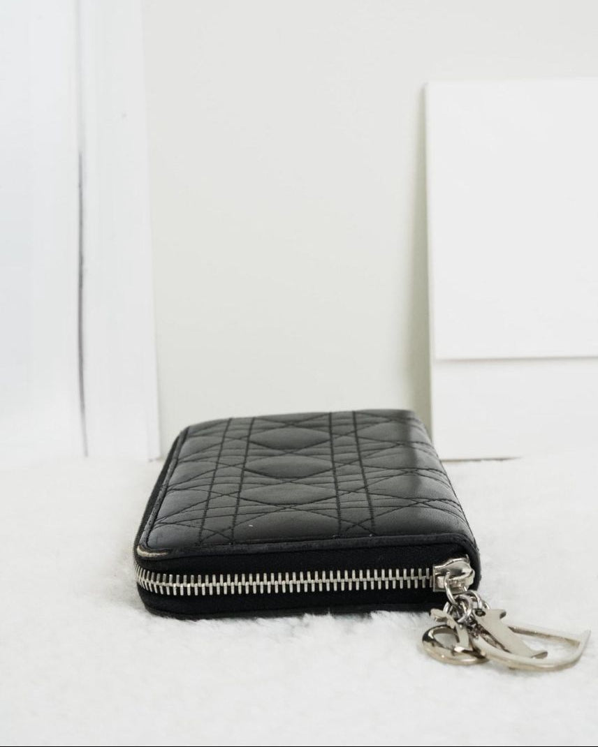 Dior Long Zip Wallet - Black - View 4