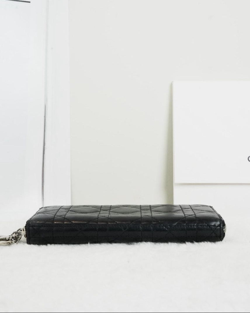Dior Long Zip Wallet - Black - View 5