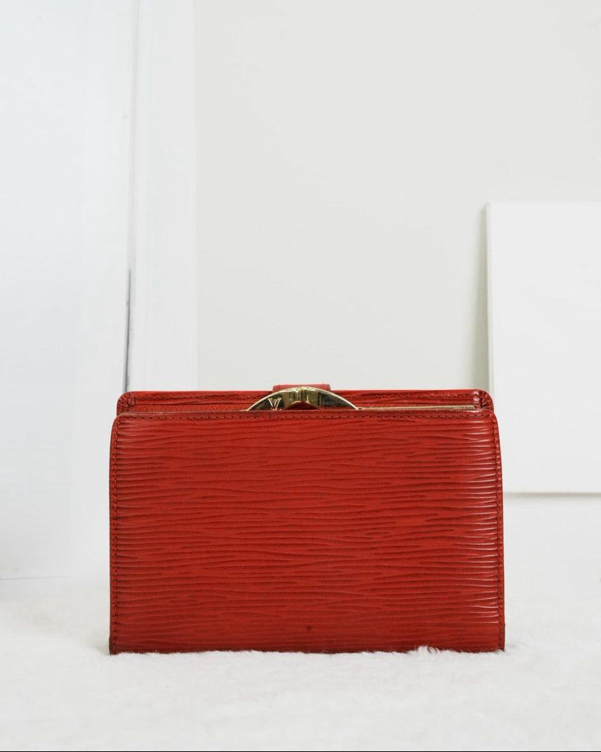 Louis Vuitton French Purse Wallet - Red - View 2