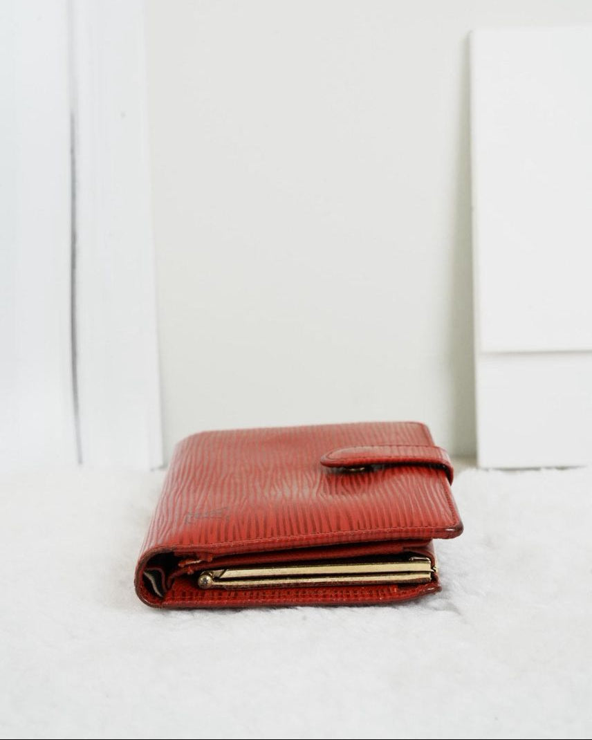 Louis Vuitton French Purse Wallet - Red - View 3