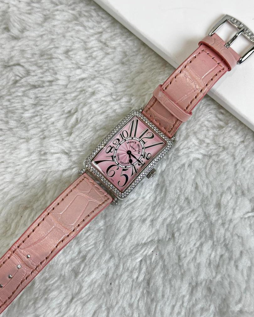 Franck Muller Long Island 950QZD Watch - Pink - View 2