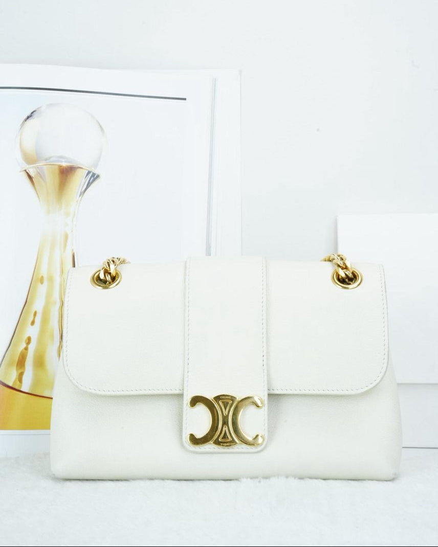 Celine Teen Victoire Bag - White - View 1