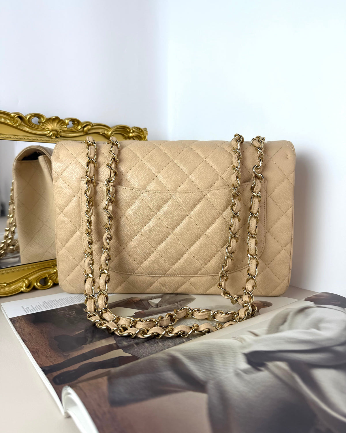 Chanel Jumbo Classic Flap Bag - Beige - View 2