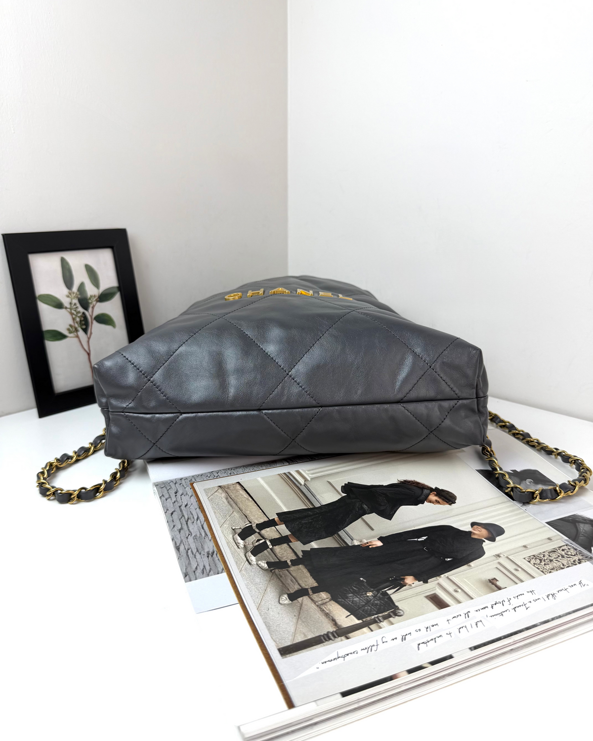 Chanel 22 Backpack - Grey Blue - View 5