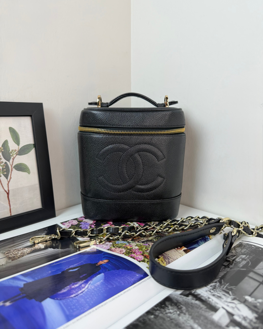 Chanel Vintage Vanity Case - Black - View 1