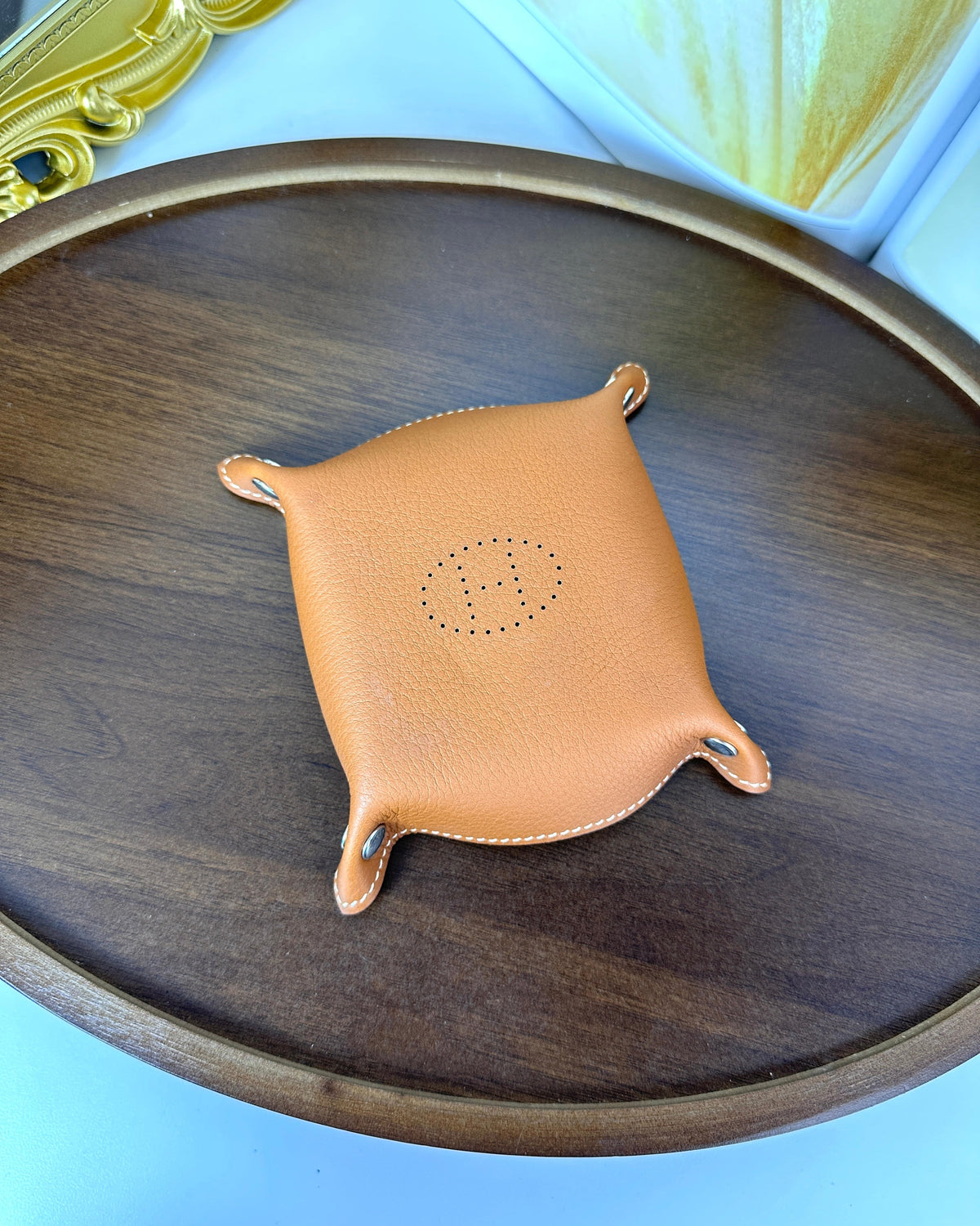 Hermès Mises et Relance H Evelyne Mini Change Tray - Jaune Ambre - View 2