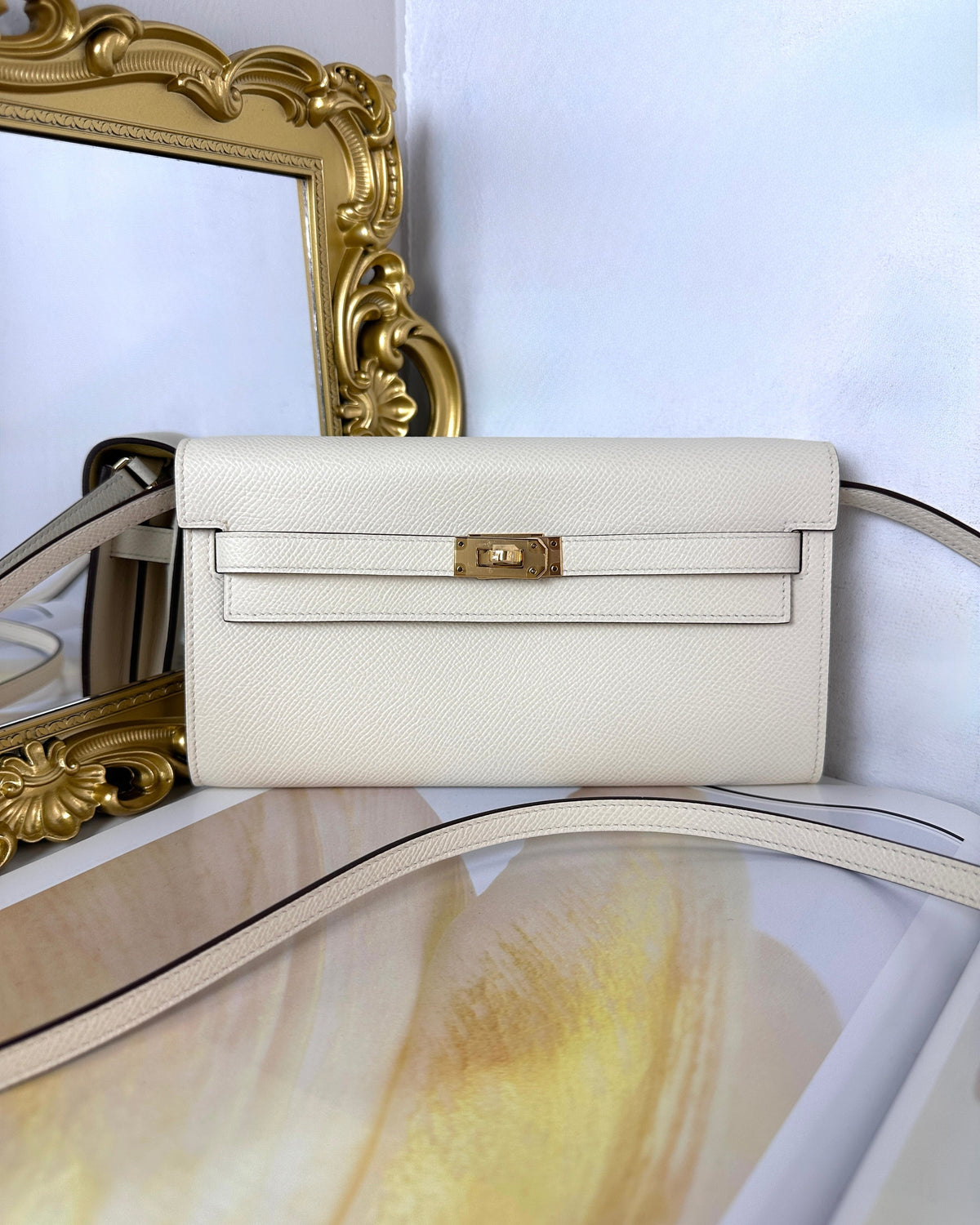 Hermès Kelly Classic To Go Wallet - Craie - View 1