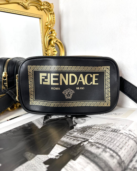 Fendi x Versace Fendace Camera Case Bag - Black, Gold - View 1
