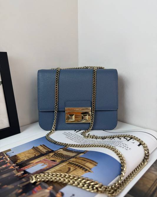 Furla Bella Venera Mini Crossbody - Blu Denim - View 1