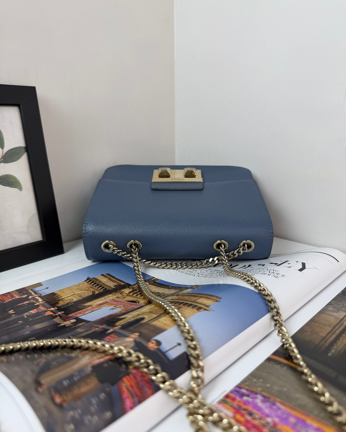 Furla Bella Venera Mini Crossbody - Blu Denim - View 6