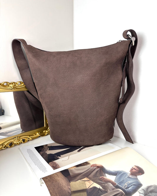 Loewe Loop Bucket Bag - Dark Brownie - View 1