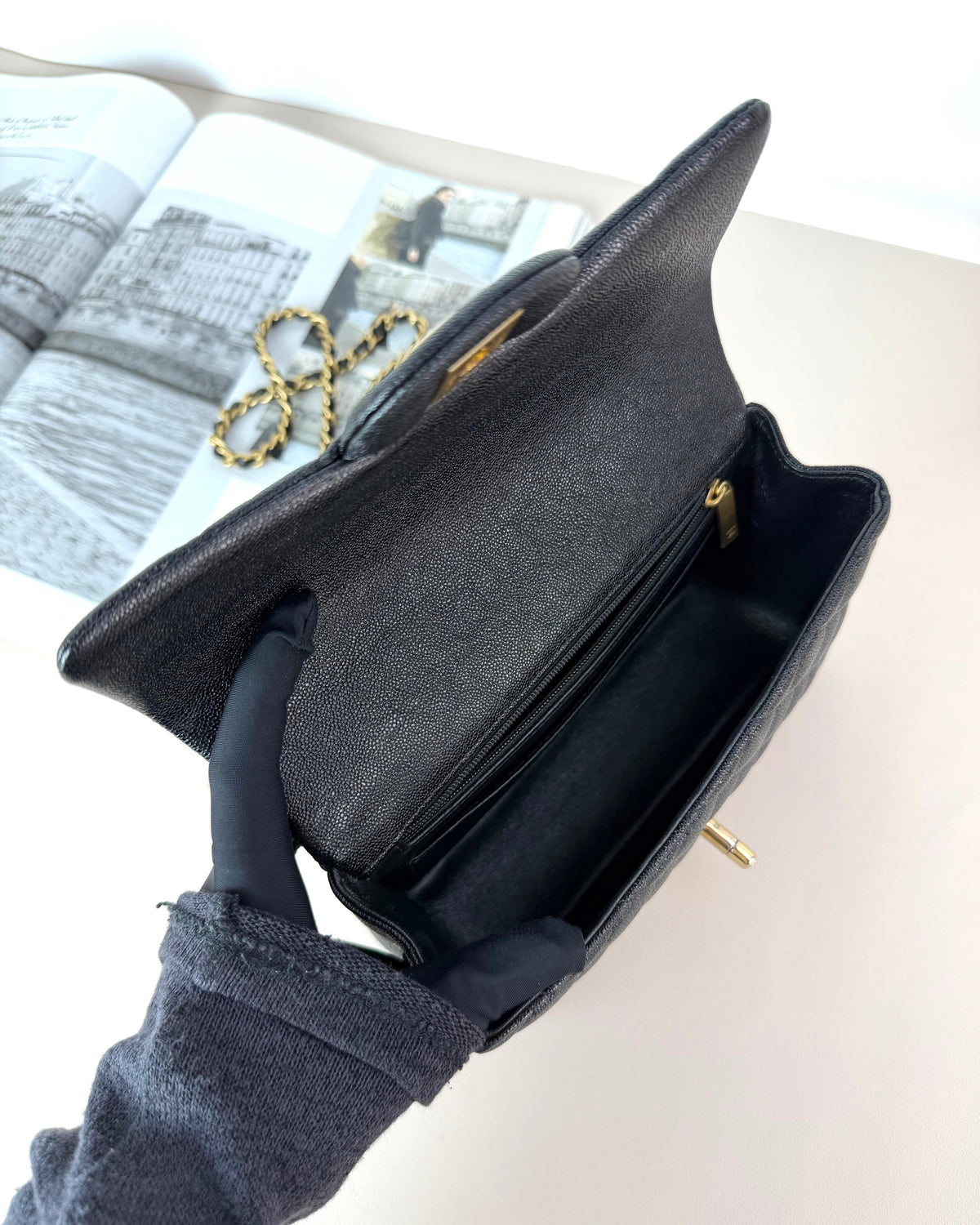 Chanel Mini Flap Bag with Top Handle - View 7