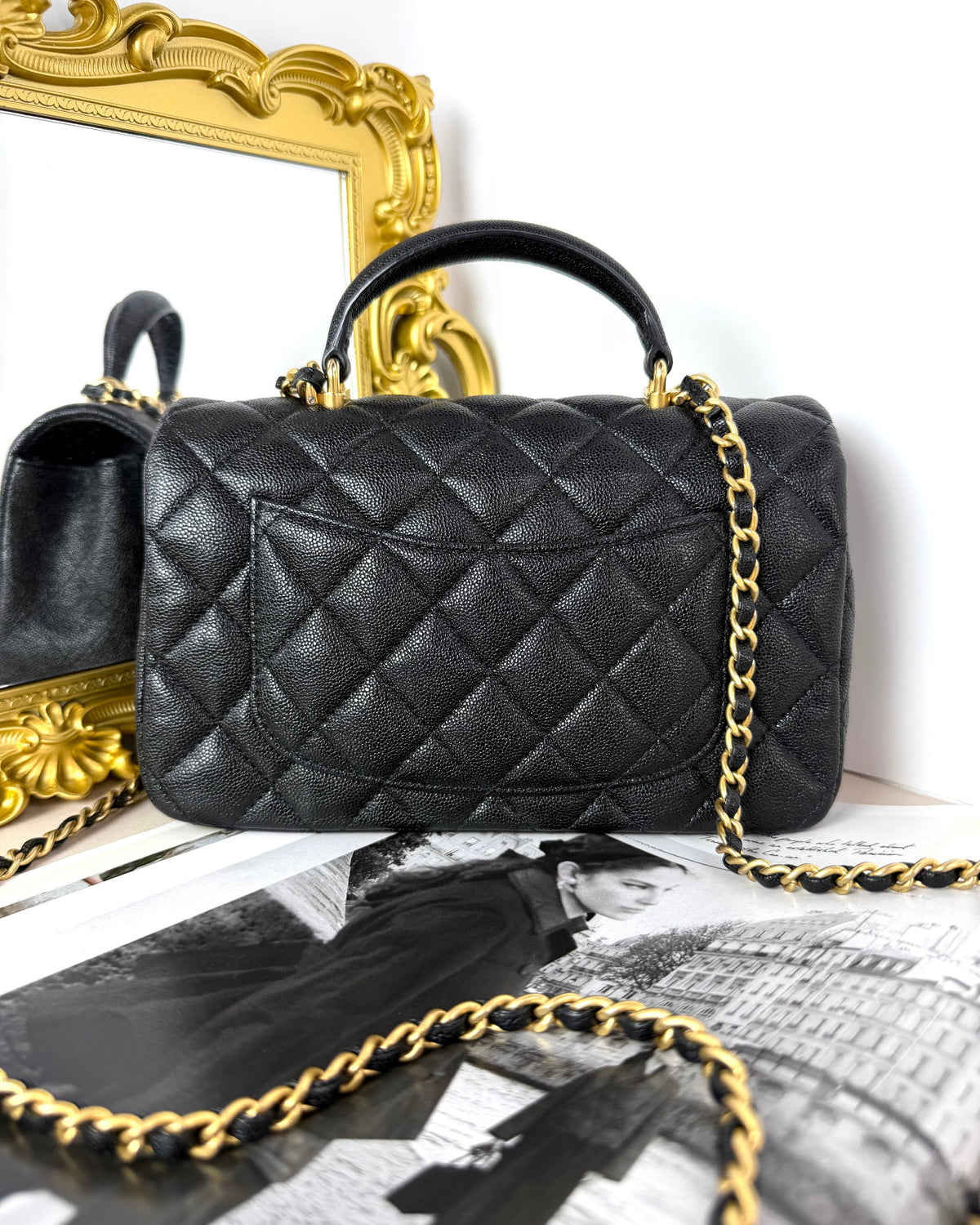 Chanel Mini Flap Bag with Top Handle - View 2