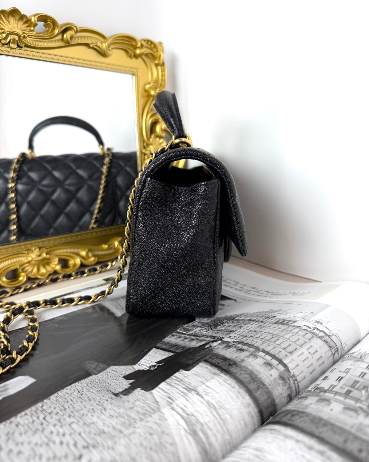 Chanel Mini Flap Bag with Top Handle - View 4