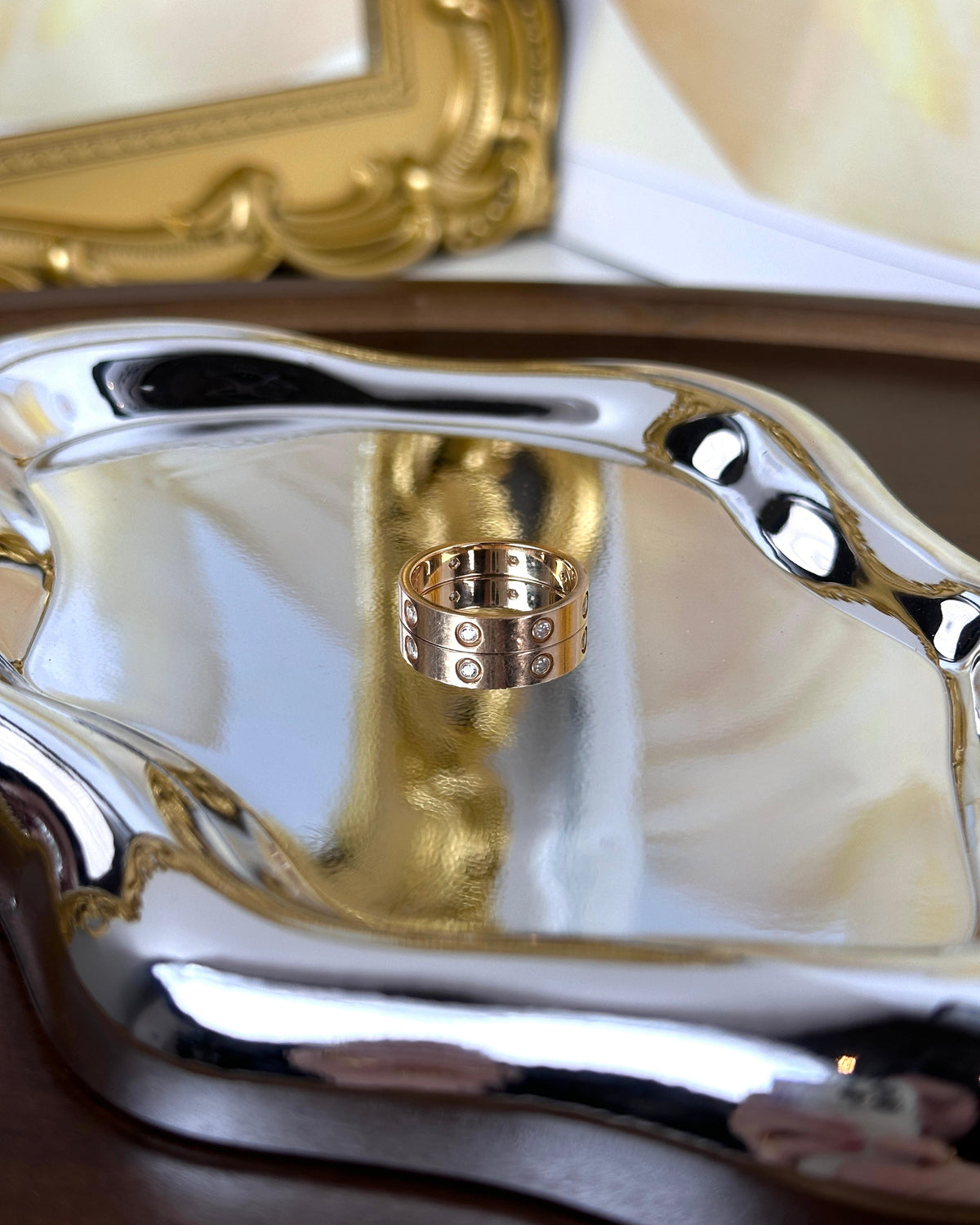 Cartier LOVE wedding band, 8 diamonds - Rose Gold - View 2