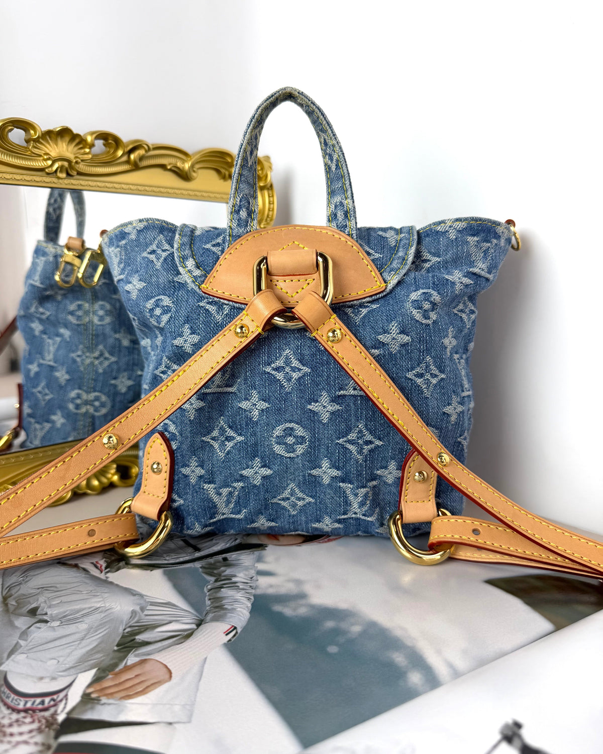 Louis Vuitton Venice Backpack - Monogram Denim Blue - View 2