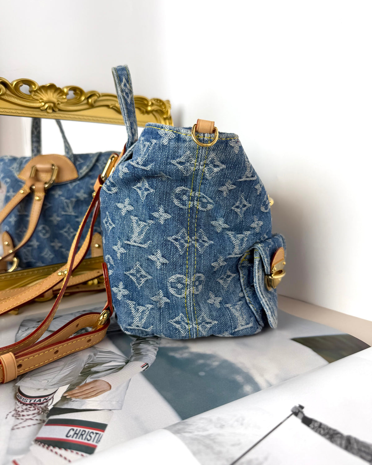 Louis Vuitton Venice Backpack - Monogram Denim Blue - View 4