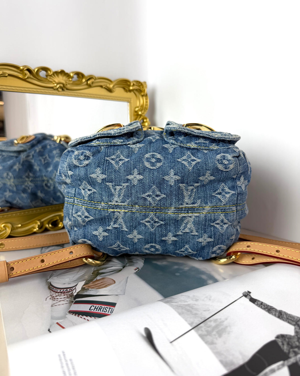 Louis Vuitton Venice Backpack - Monogram Denim Blue - View 5