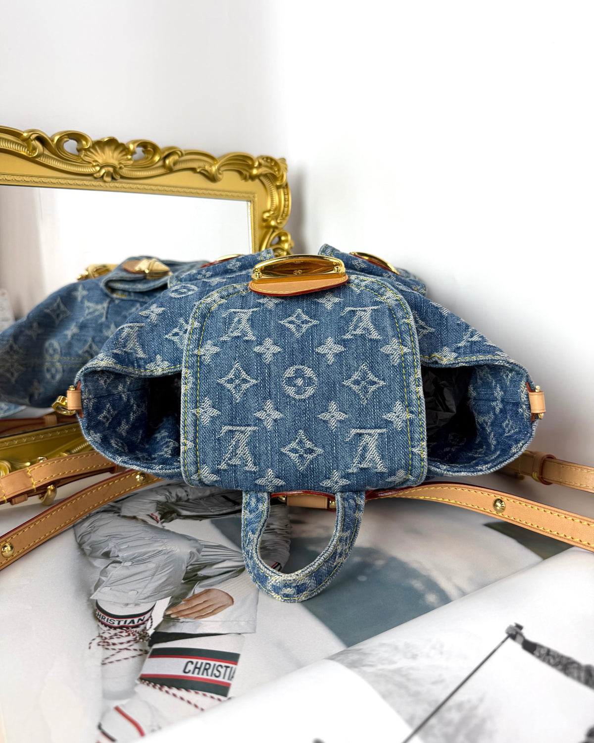 Louis Vuitton Venice Backpack - Monogram Denim Blue - View 6