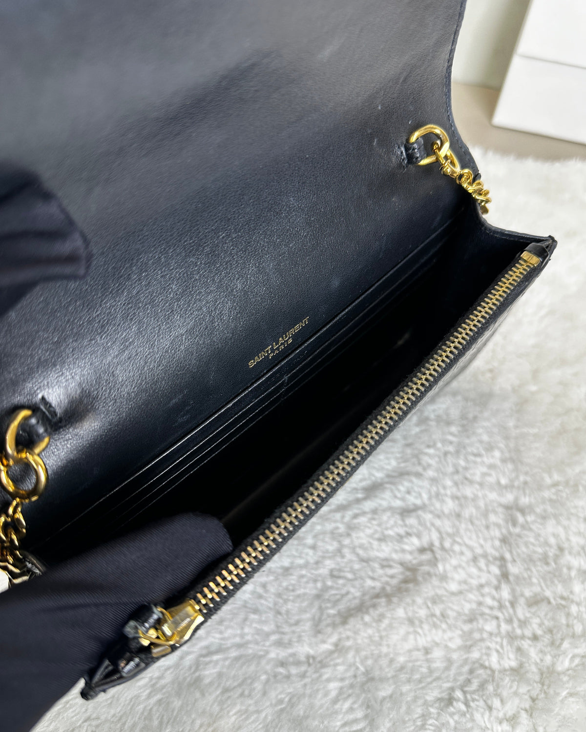 Saint Laurent Kate Small Tassel Bag - Black - View 6