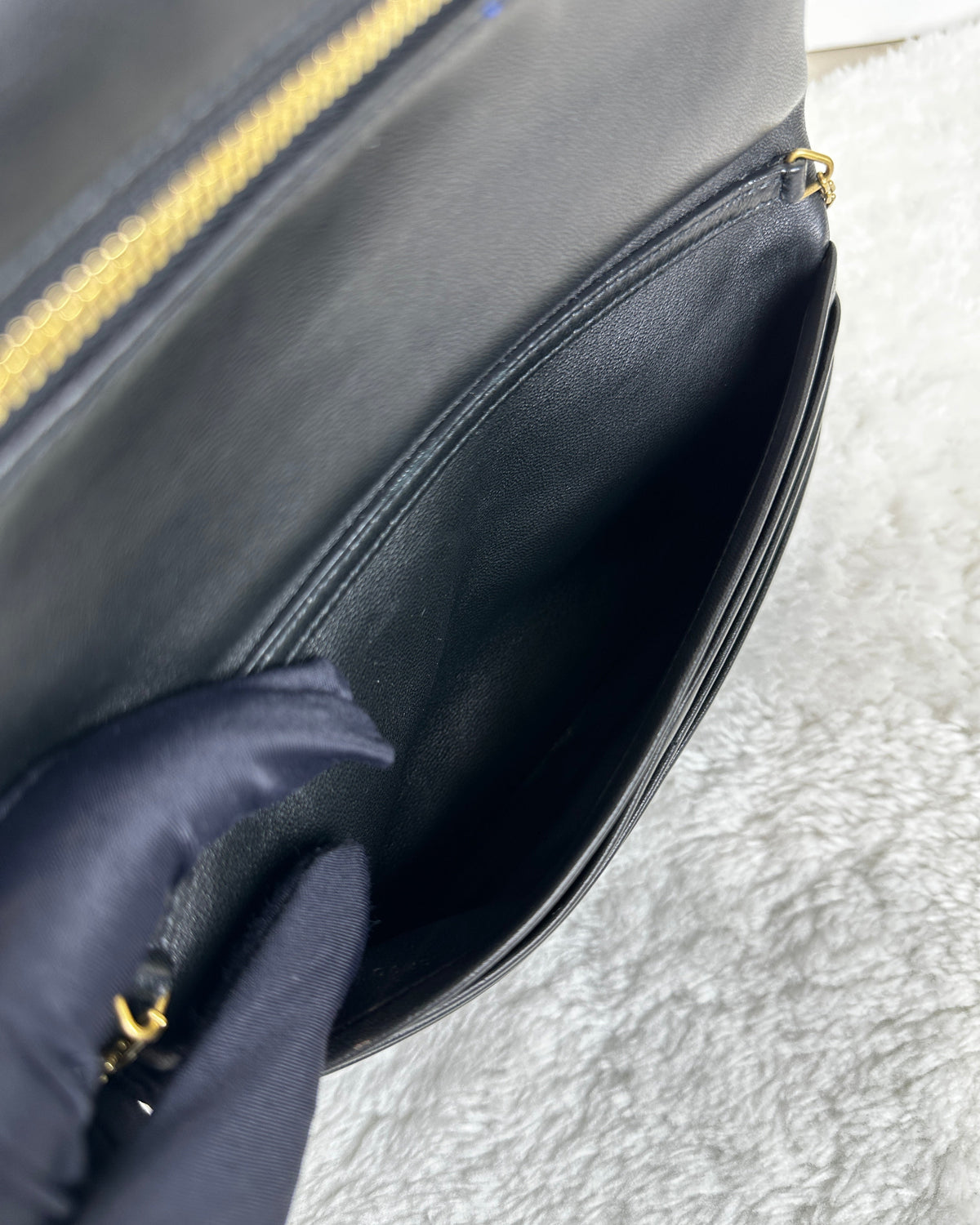 Saint Laurent Calypso Padded Long Wallet - Black - View 6