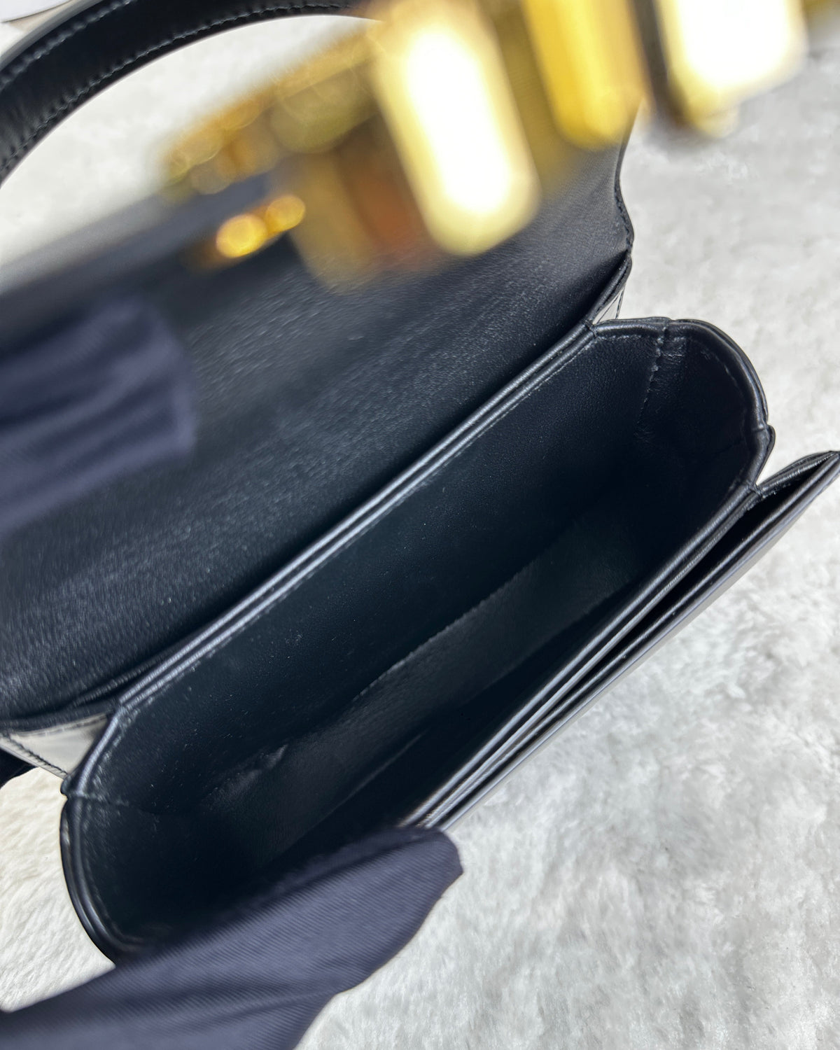 Celine Mini Besace Clea Bag - Black - View 6