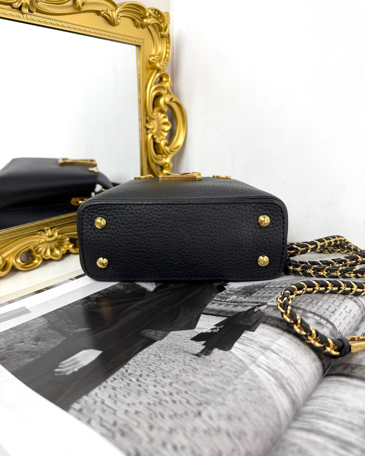 Louis Vuitton Capucines Nano Bag - Black - View 5