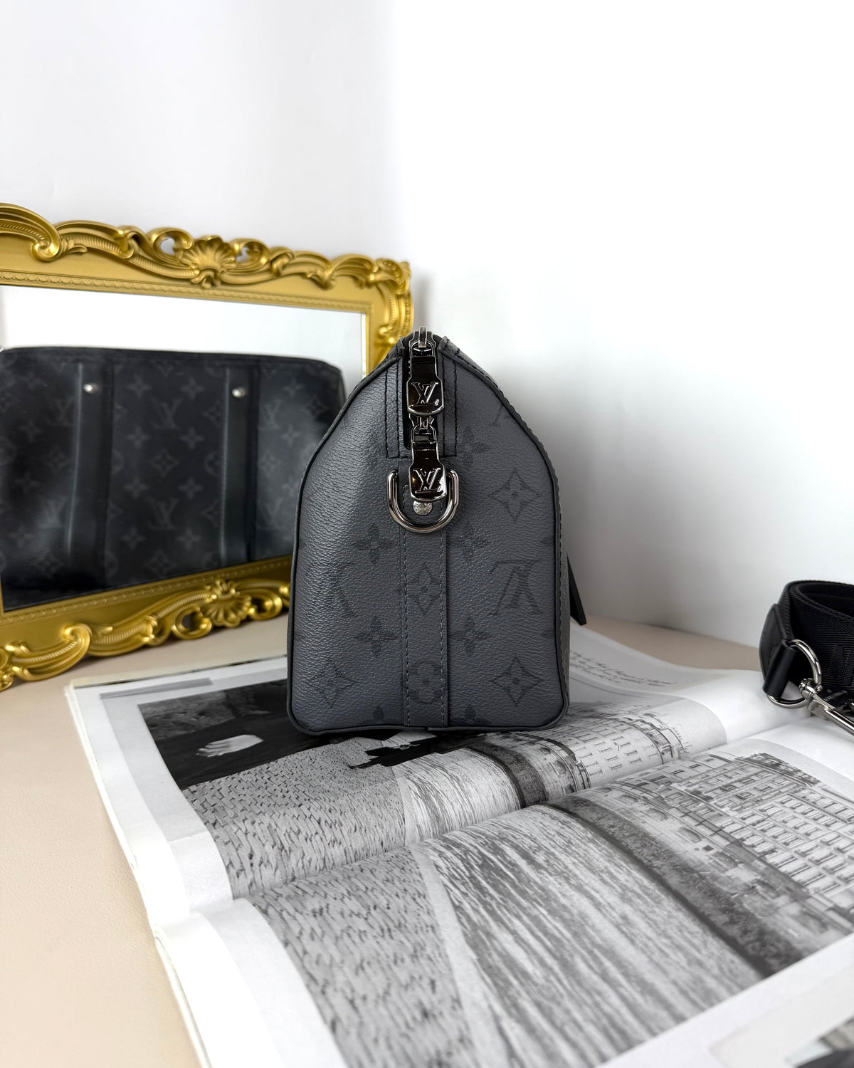 Louis Vuitton City Keepall Bag - Monogram Eclipse - View 4
