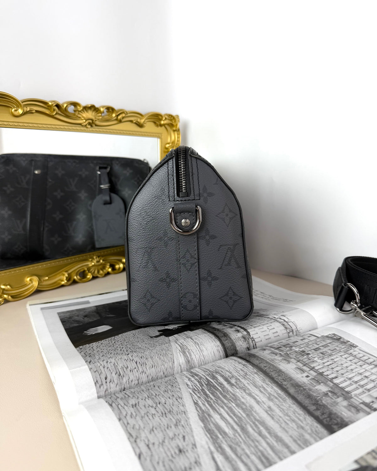 Louis Vuitton City Keepall Bag - Monogram Eclipse - View 3