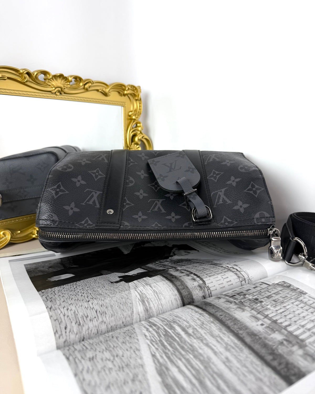Louis Vuitton City Keepall Bag - Monogram Eclipse - View 6