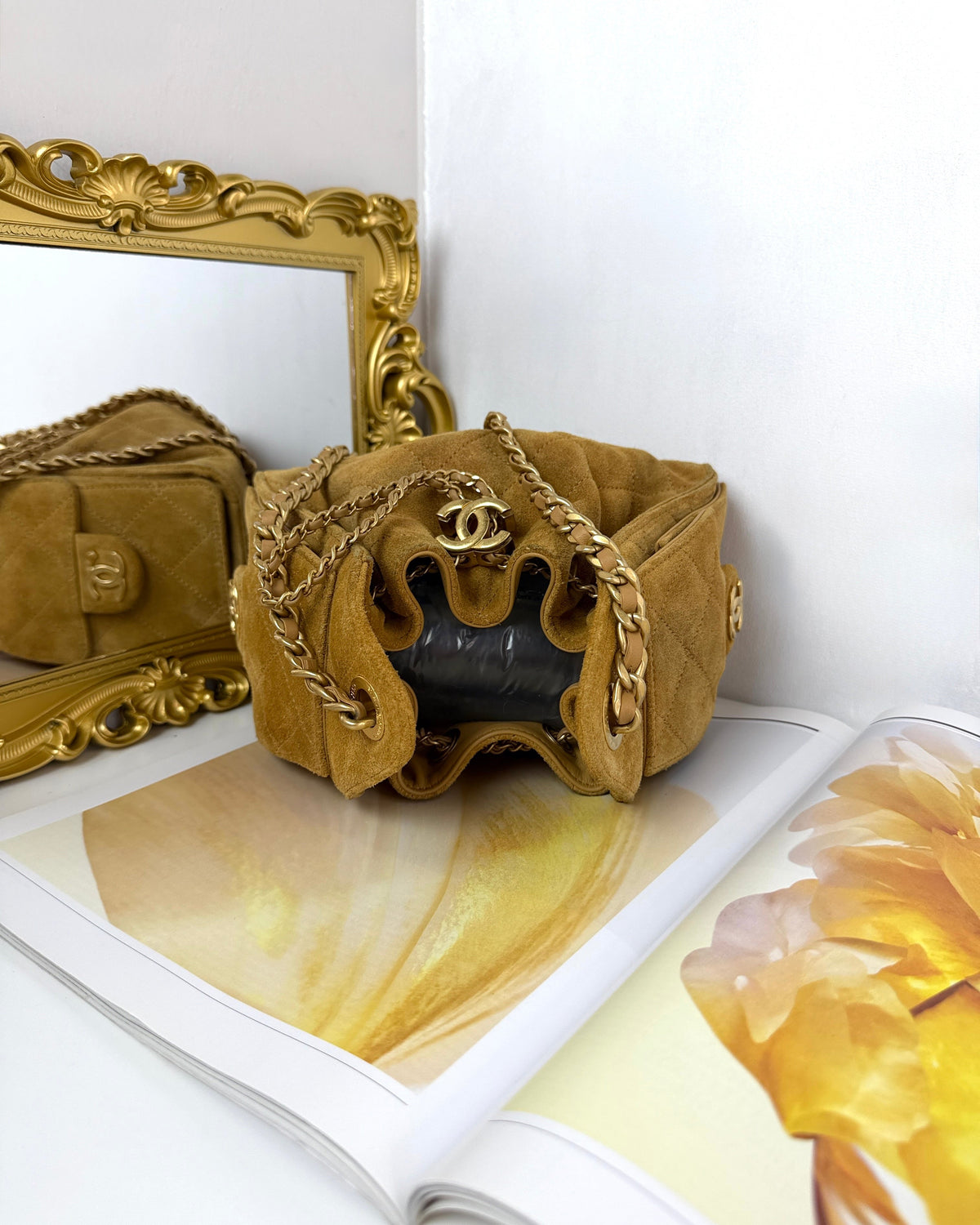 Chanel 25 Mini Handbag - Yellow - View 6
