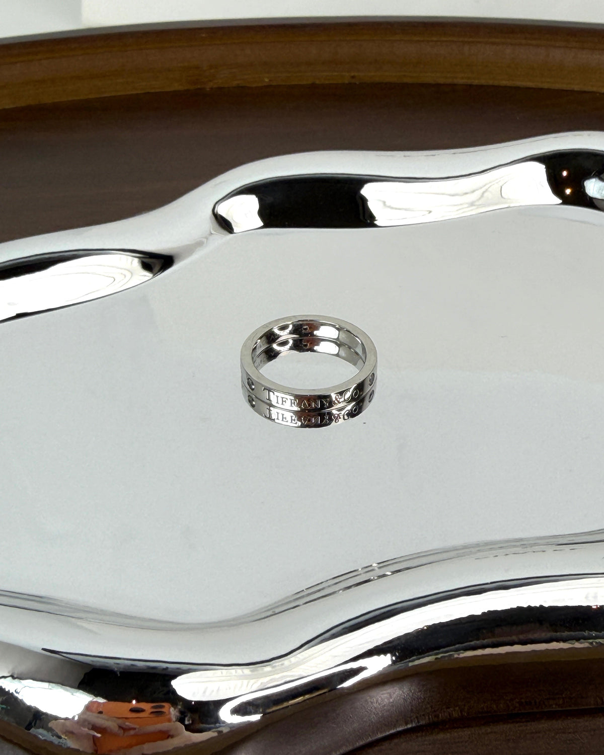 Tiffany & Co. Band Ring with Diamonds - White Gold - View 3