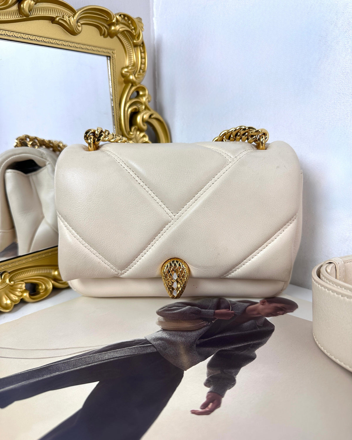 Bvlgari Serpenti Cabochon Crossbody Bag - Ivory Opal - View 1