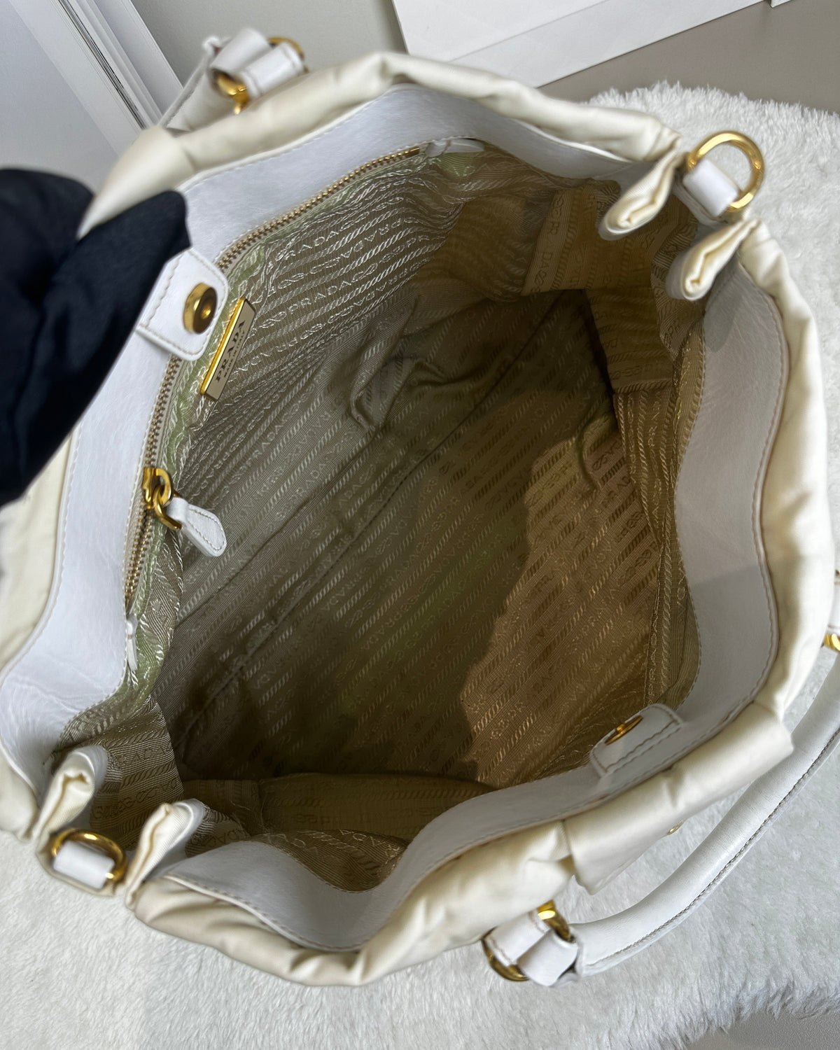 Prada Parachute Bag - White - View 6