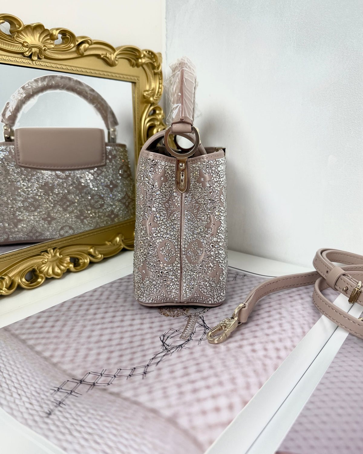 Louis Vuitton Capucines Mini Bag - Desert Sand - View 3