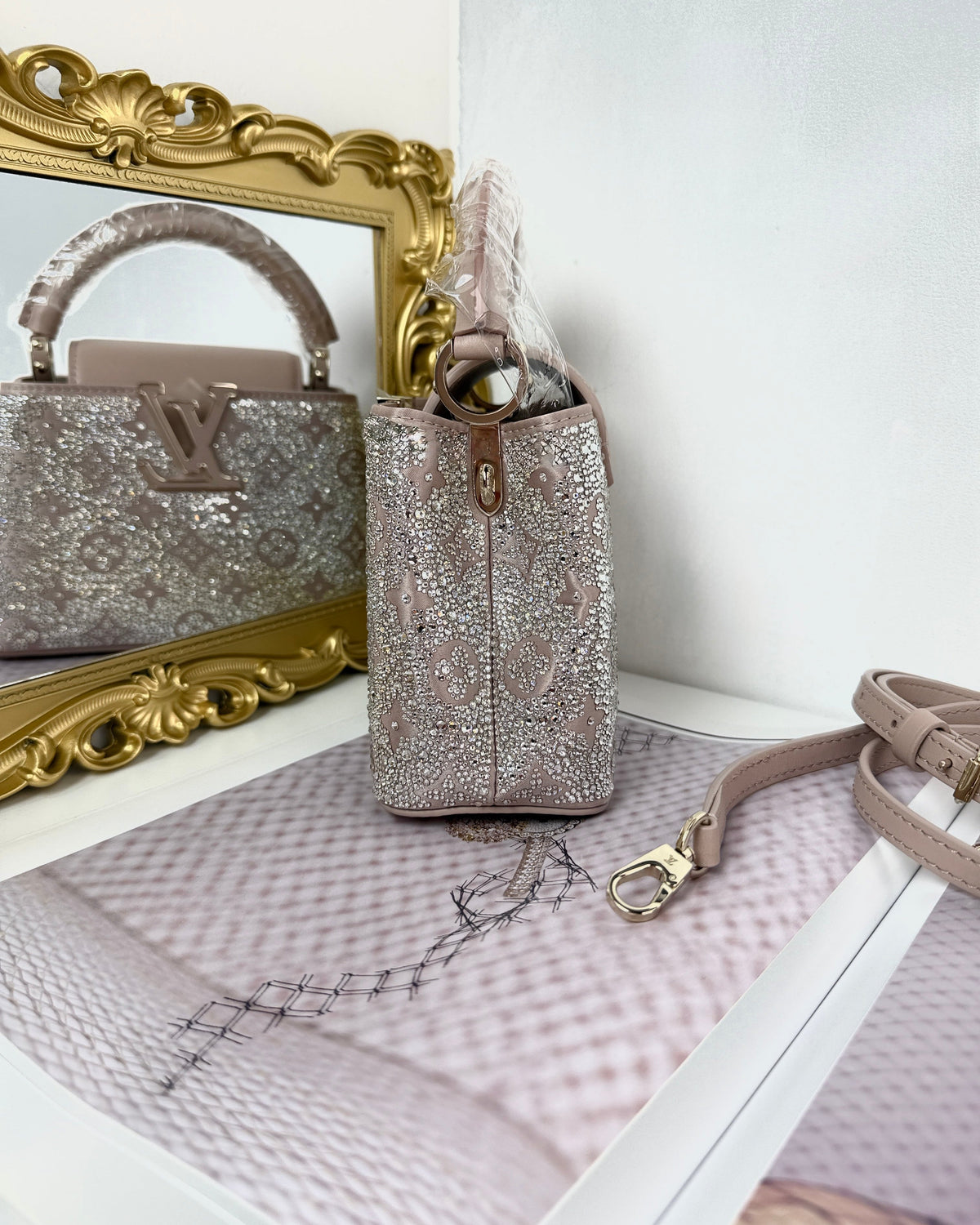 Louis Vuitton Capucines Mini Bag - Desert Sand - View 4