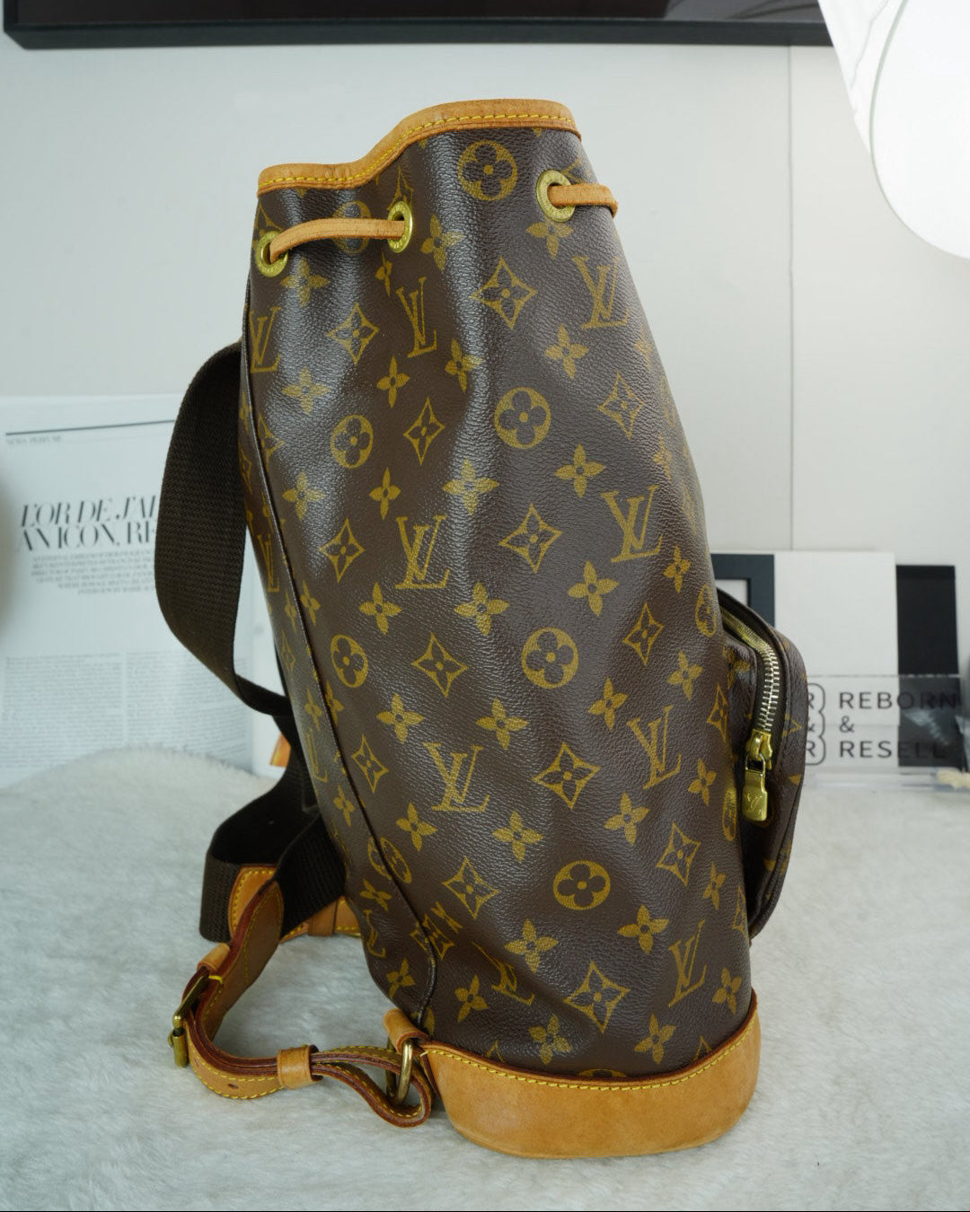 Louis Vuitton Montsouris GM Backpack - Brown - View 3